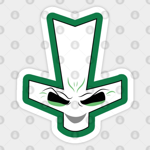 Crashing Castles Green Warrior Sticker by Elijah101